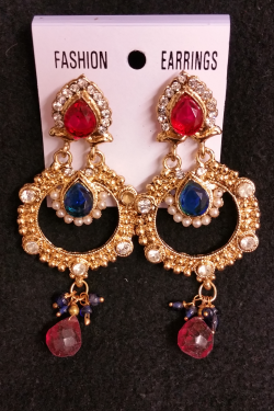 Royal Blue Drop Earrings 